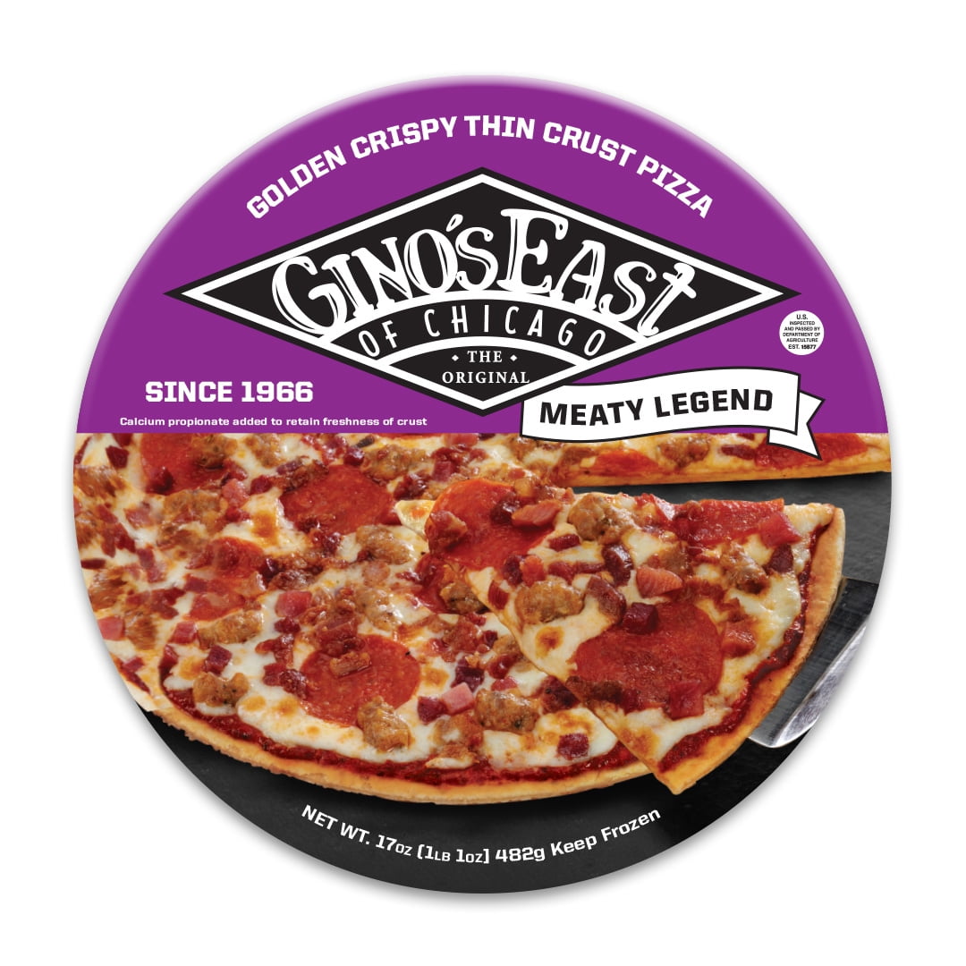 Gino's East Thin Crust Meaty Legend Frozen Pizza 19.2oz