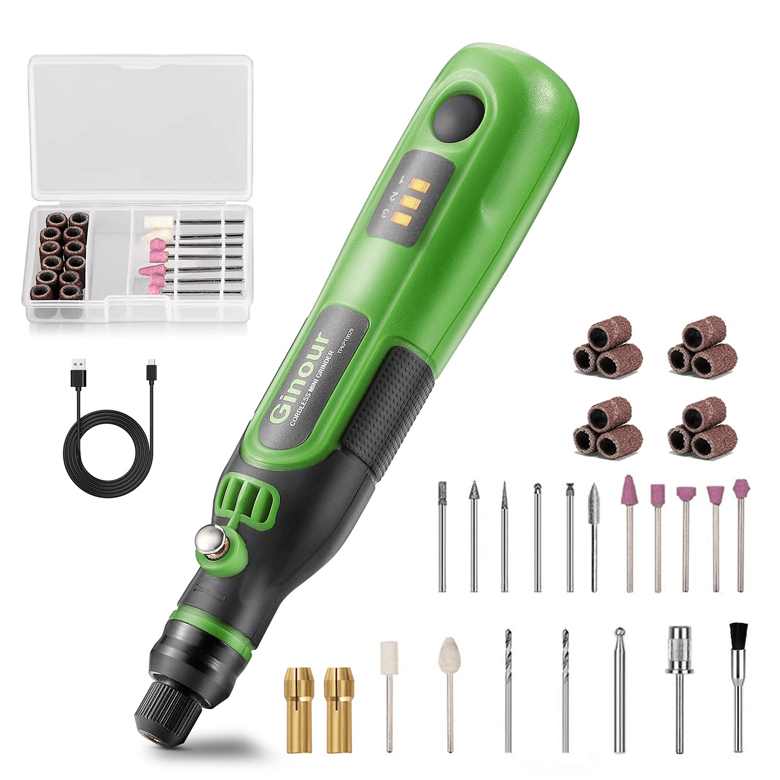 Electric Mini Drill Grinder USB Rechargable Rotary Tool Drill Tool 3 Speeds  for DIY Crafts Jewelry Drilling Sanding Etching - AliExpress