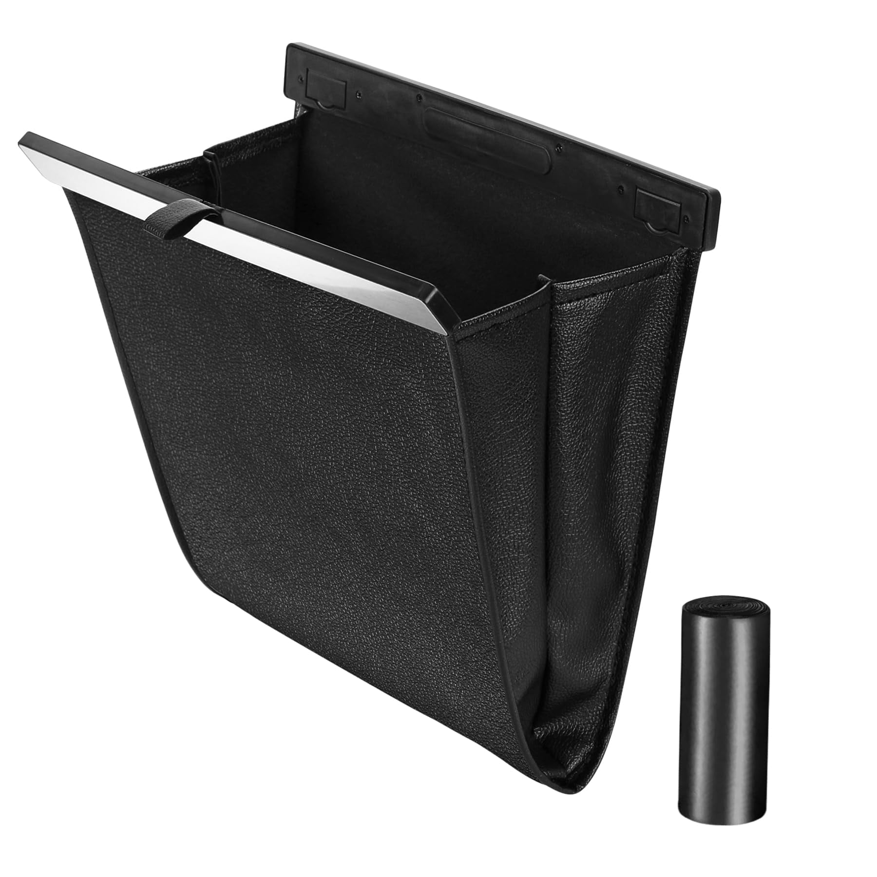 ANKVRP Hanging Car Trash Can – Back Seat Organizer, Waterproof, Plaid Design - View #4
