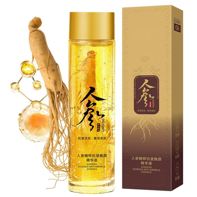 Ginseng AntiWrinkle Serum,Ginseng Extract Liquid, Ginseng Peptide Anti Aging Serum, Korean
