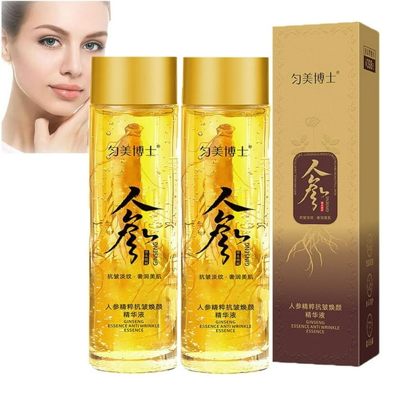 Ginseng Essence Water Toner, Ginseng Extract Liquid, Ginseng Polypeptide Anti-Ageing Essence Oil, Peptide Anti-Wrinkle Ginseng Serum, for Skin Tightening & Moisturizing