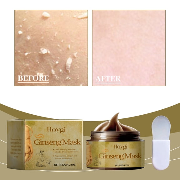 Ginseng Exfoliating Peel-Off Mask, Hydrating, Moisturizing, Firming, Gentle Cleansing Skin Care Mask