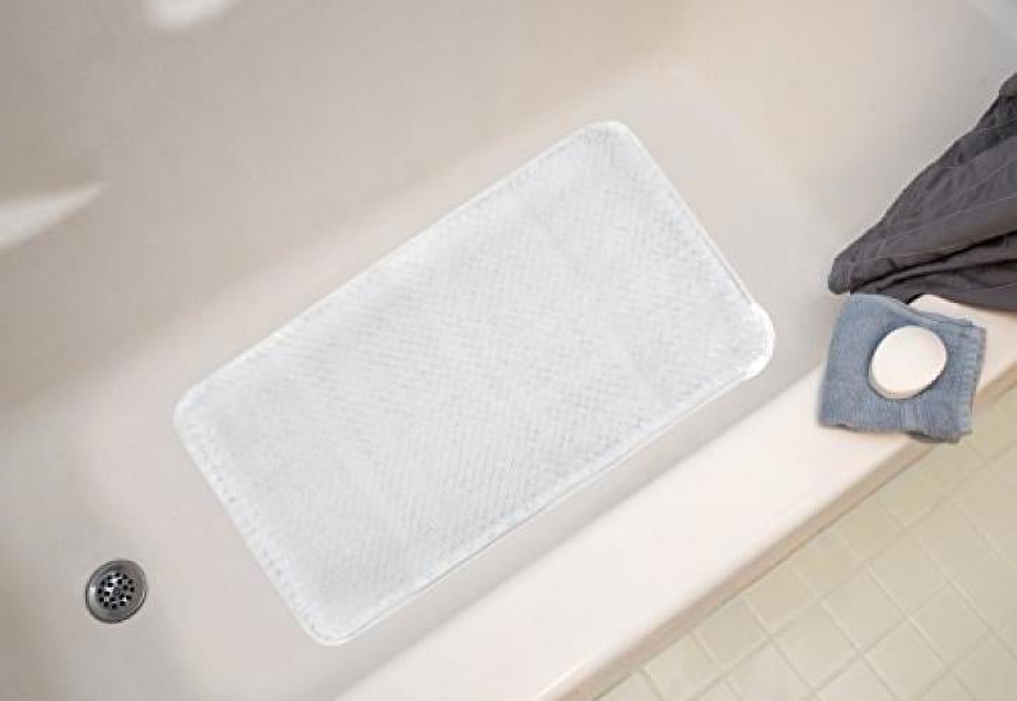 Ginsey Aquatouch Soft As Grass Bath Mat, Clear