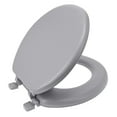 thumbnail image 1 of Ginsey Round Soft Cushion Toilet Seat, Gray, 1 of 10