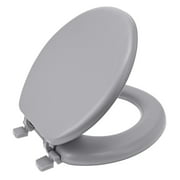 GINSEY HOME SOLUTIONS Ginsey Round Soft Cushion Toilet Seat, Gray