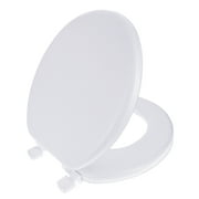 Ginsey Round Soft Cushion Toilet Seat, White