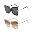 thumbnail image 1 of Ginsiom 2 Packs Oversized Square Cat Eye Sunglasses for Women, Trendy Big Frame Womens Sunglasses, 1 of 4