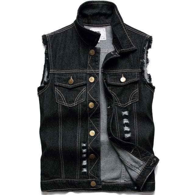 Slim Denim Vest