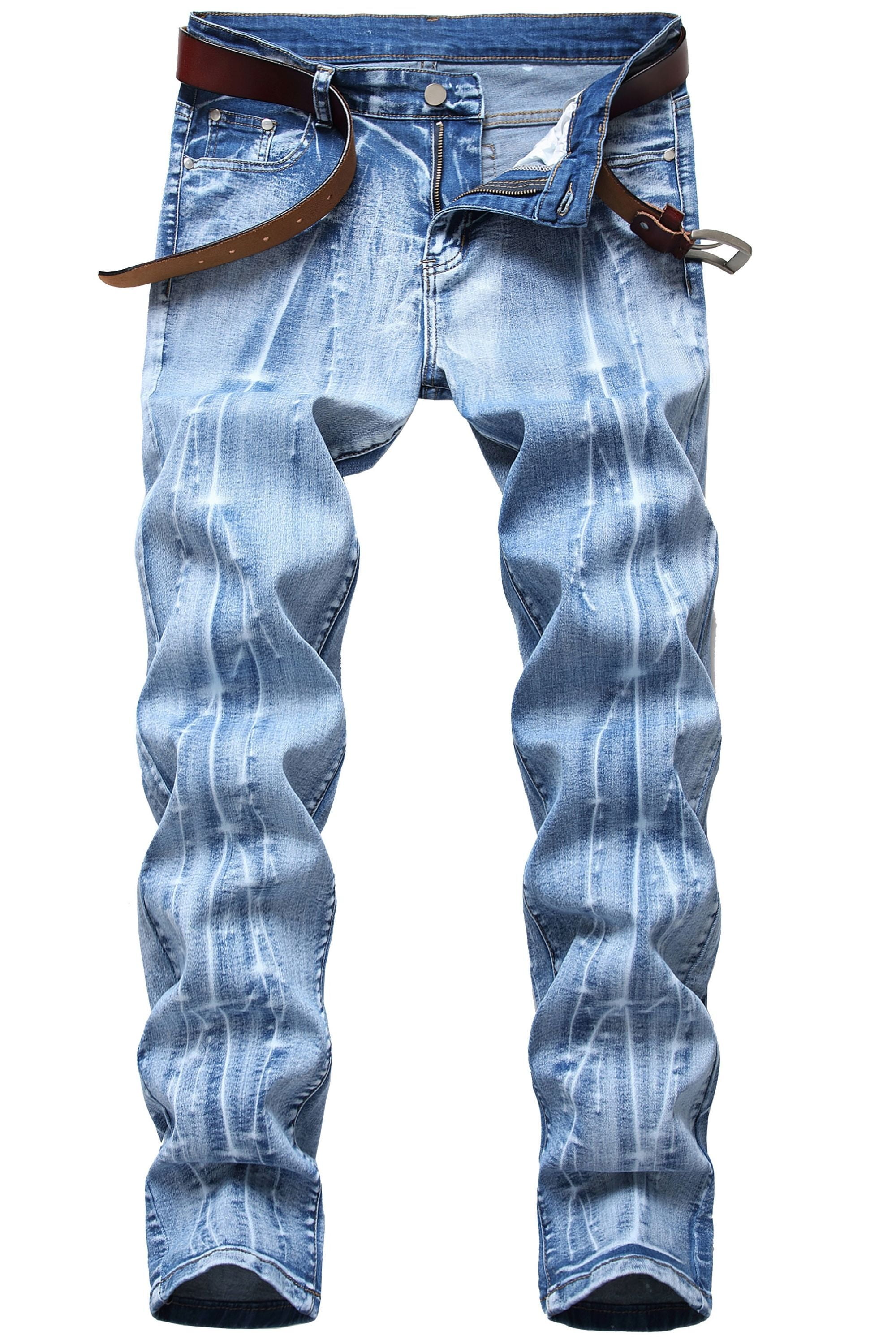 Ginsiom Men's Slim Fit Stretch Skinny Straight Leg Denim Jeans - Urban ...