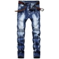 thumbnail image 1 of Ginsiom Mens Jeans Slim Fit Stretch Skinny Straight Leg Denim Pants, 1 of 6