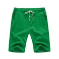 thumbnail image 1 of Ginsiom Mens Linen Shorts Casual Fit Summer Beach Shorts with Drawstring, 1 of 6
