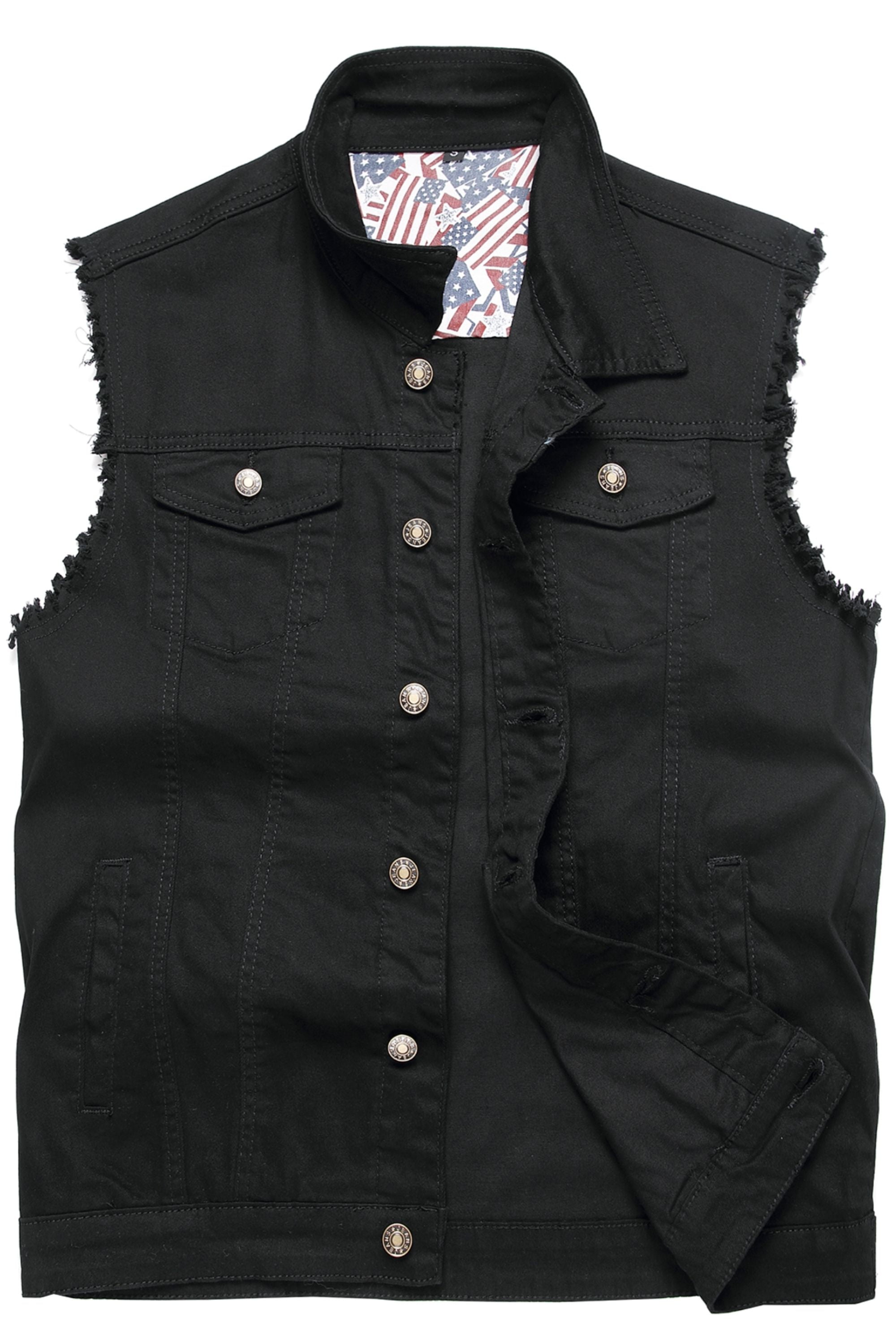 mens jean vest