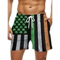 thumbnail image 1 of Ginsiom Mens Swim Trunks American Flag Quick Dry Board Shorts Swimwear Beach Shorts, 1 of 6