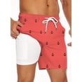 thumbnail image 1 of Ginsiom Mens Swim Trunks with Mesh Lining Quick Dry Board Shorts Beach Swim Shorts Swimwear, 1 of 6