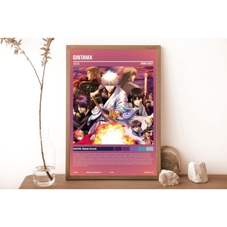 Gintama Minimalist Anime Manga Poster Unframed Size 24''x36'' GooGate