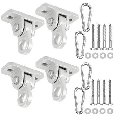 Gintenco Heavy Duty Swing Hooks 304 Stainless Steel 180°Swing for Playground, Hammock, Porch Bear Over 5000 lb