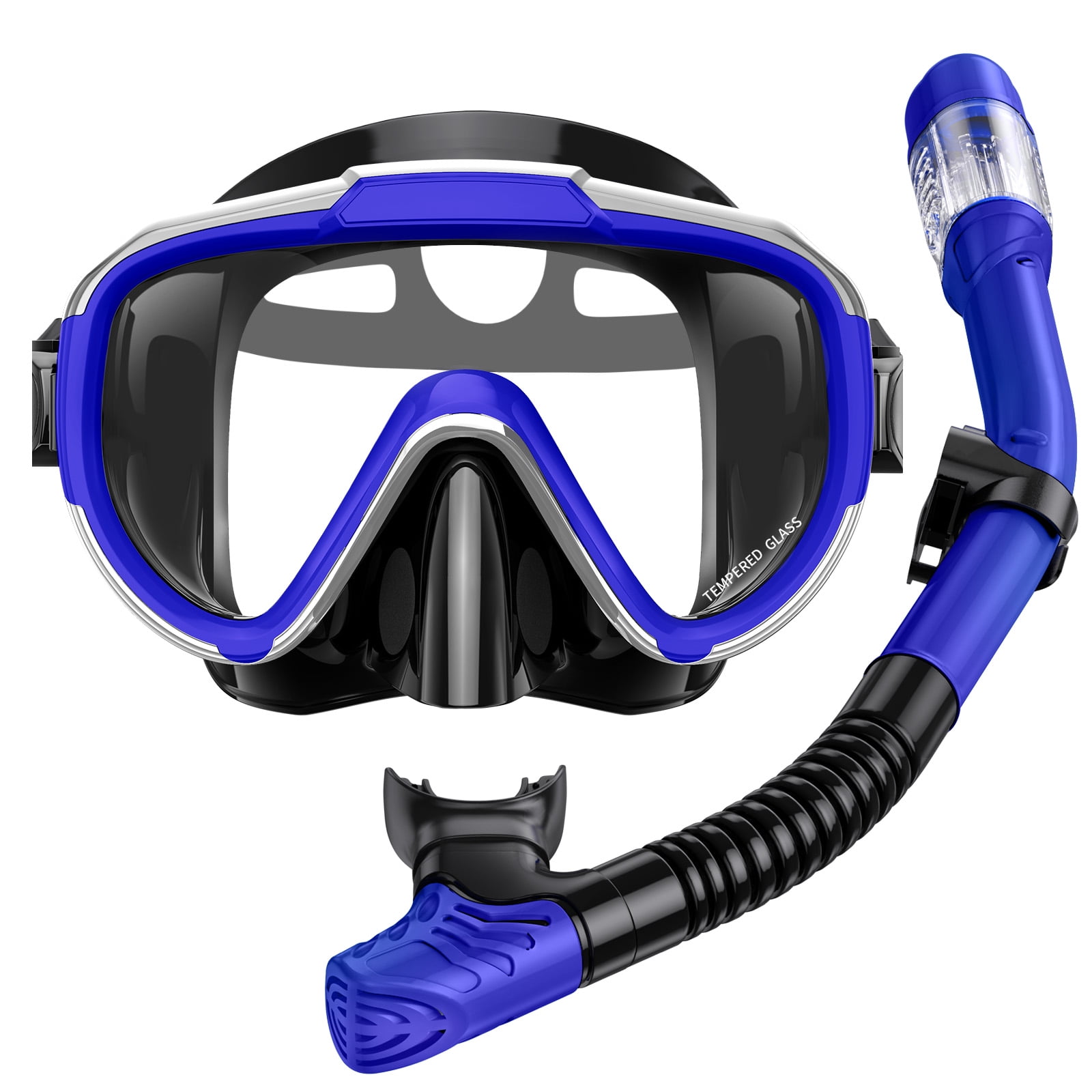 Gintenco Snorkel Set Adults Snorkeling Gear Anti-Fog Panoramic View ...