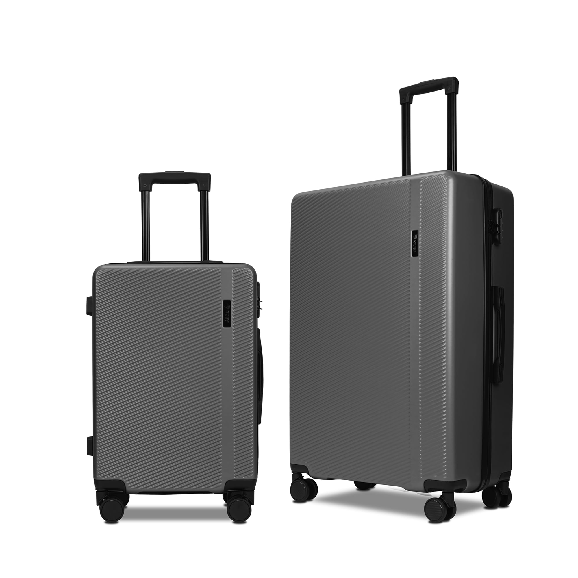 Ginza Travel 2 Piece Luggage Sets ABS Hardshell Hardside Lightweight ...