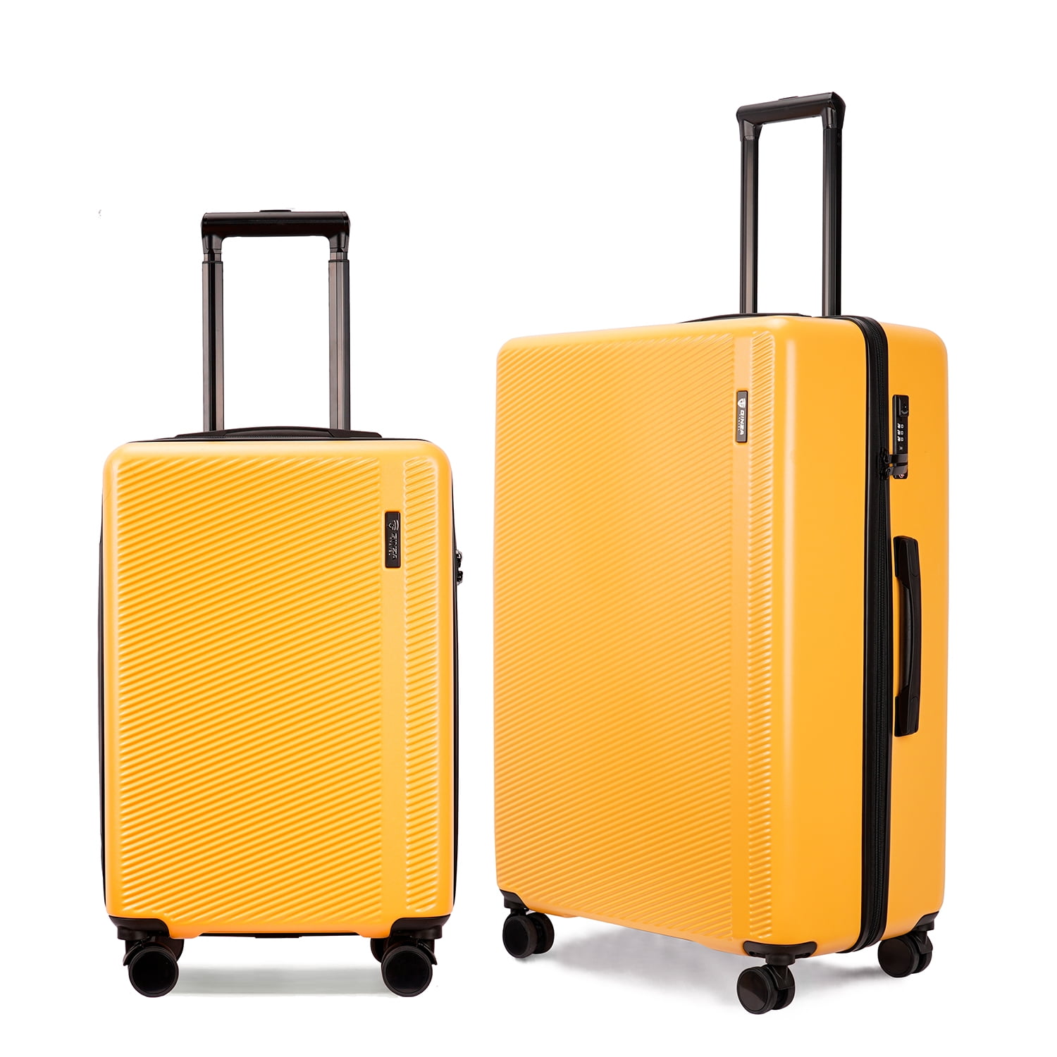Ginza Travel 2 Piece Luggage Sets ABS Hardshell Hardside Lightweight