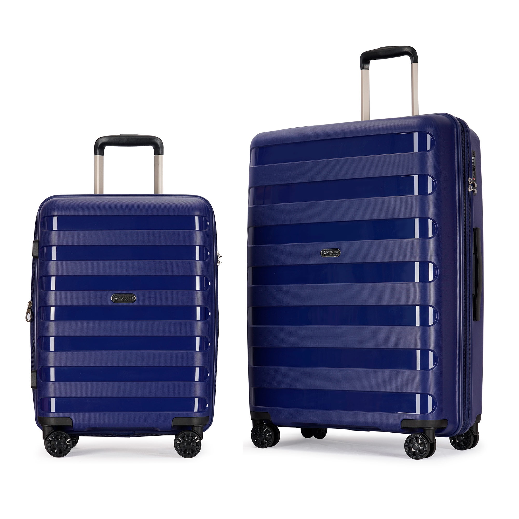 Ginza Travel 2 Piece Luggage Sets,Expandable PP Hard Shell Luggage Set