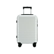 Ginza Travel 20" Carry-on Durable PC+ABS Hardside Luggage with Spinner Wheels TSA Lock,White