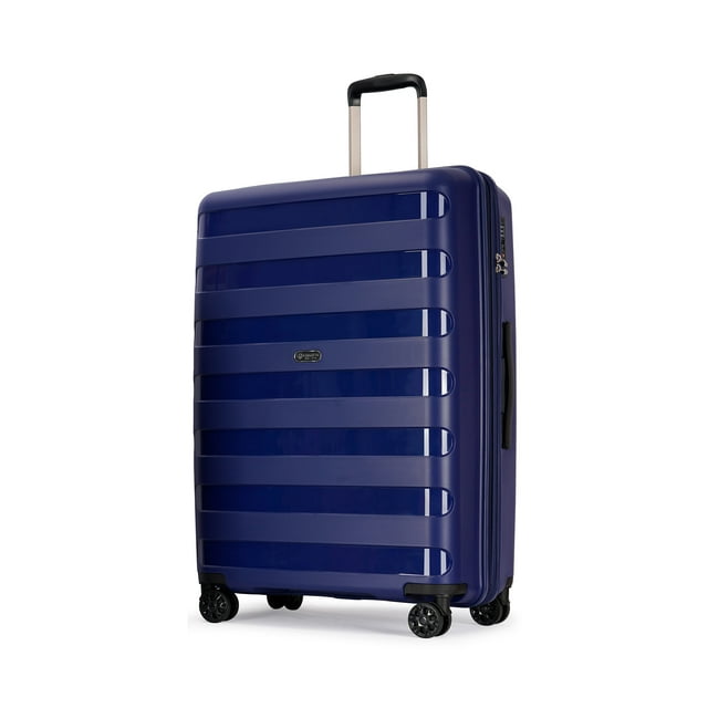 Ginza Travel 28" Checked Luggage Expandable PP Hardshell Hardside