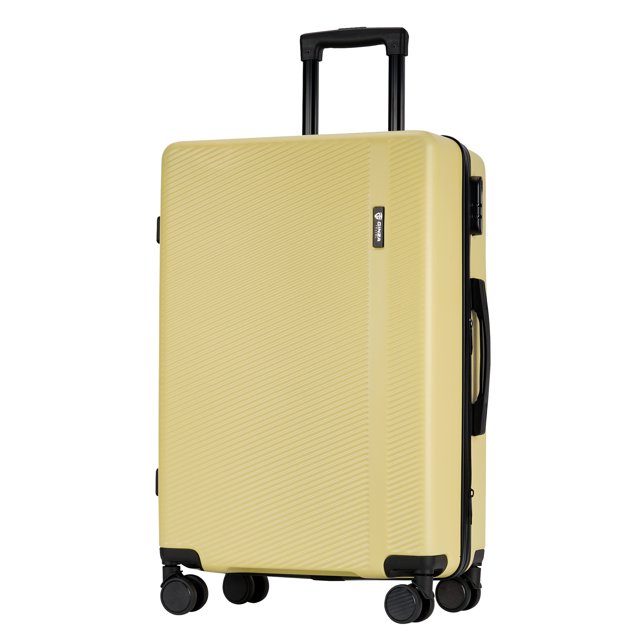 Ginza Travel 28" Hard Shell Checked Large Lugggage,Lightweight Travel