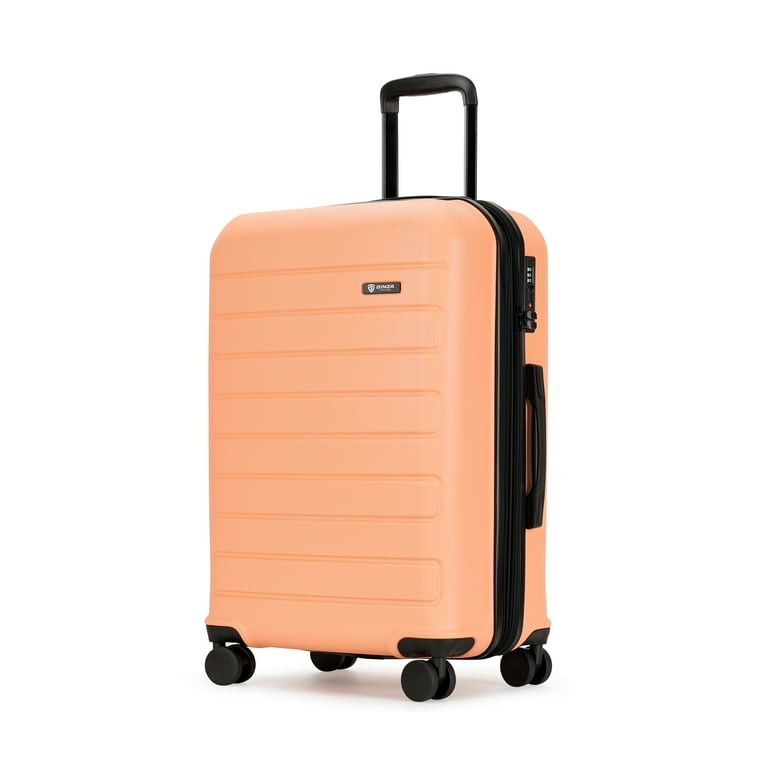 Bright orange suitcase on sale