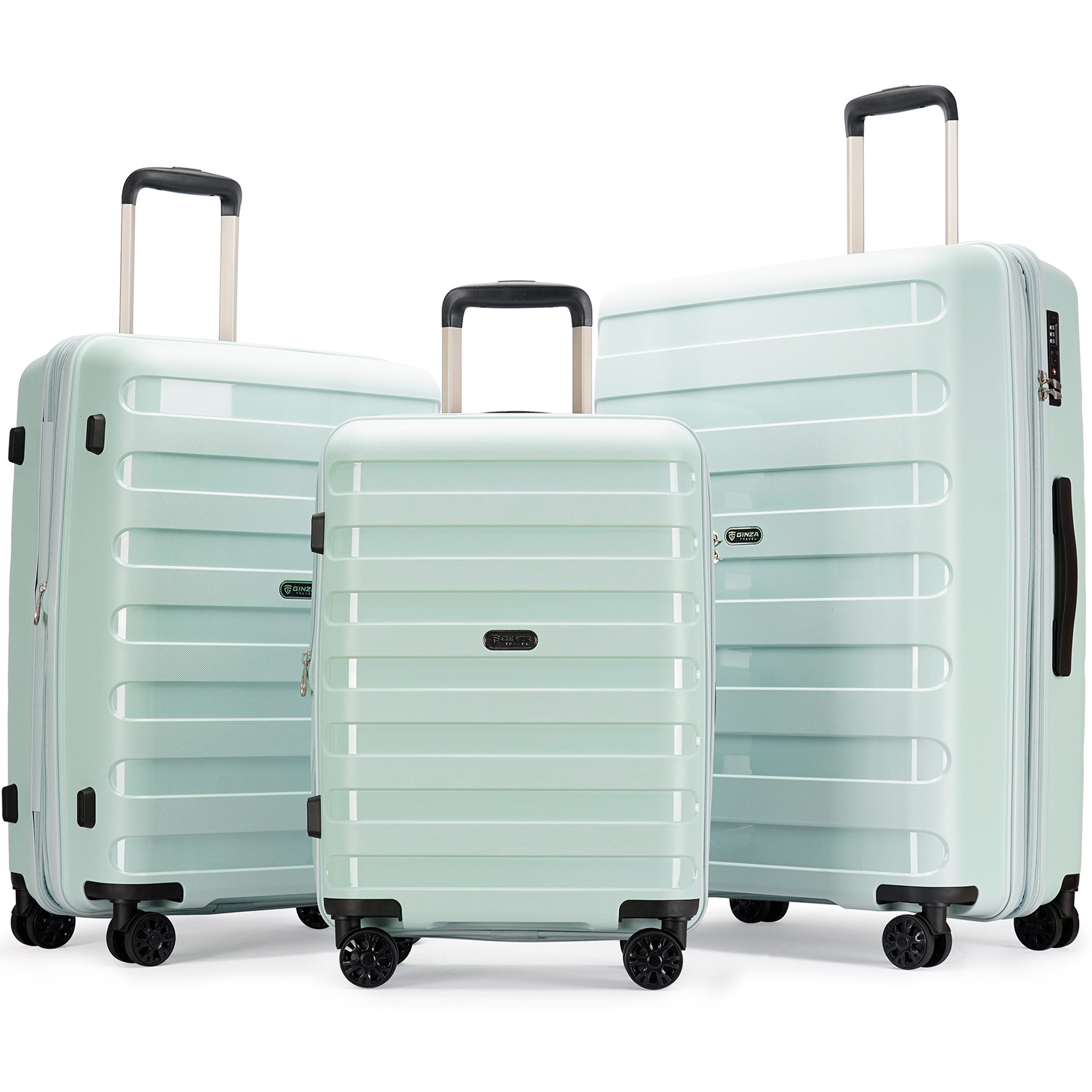 Rockland Luggage Sonic 3 Piece Hardside Spinner Luggage Set