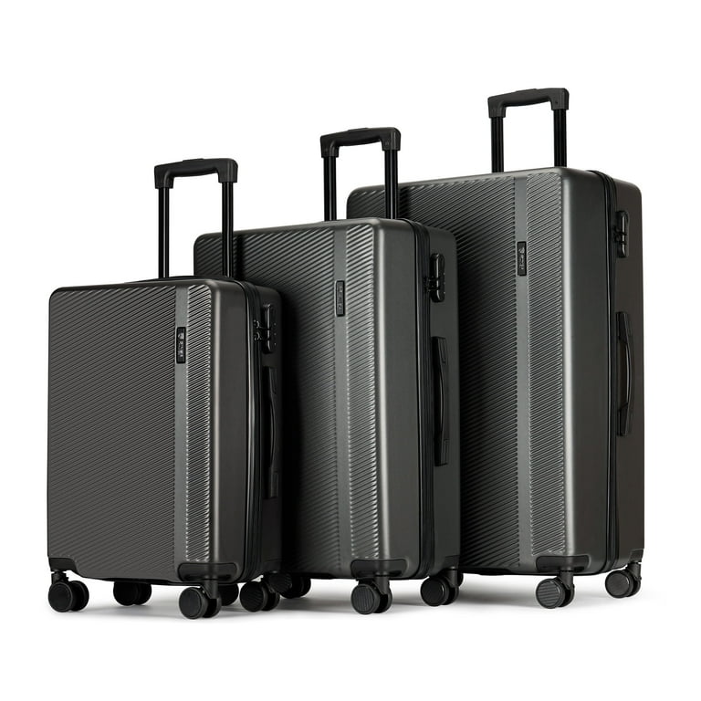 Ginza Travel Hardshell 3 Piece Luggage Sets, Carry On & Checked