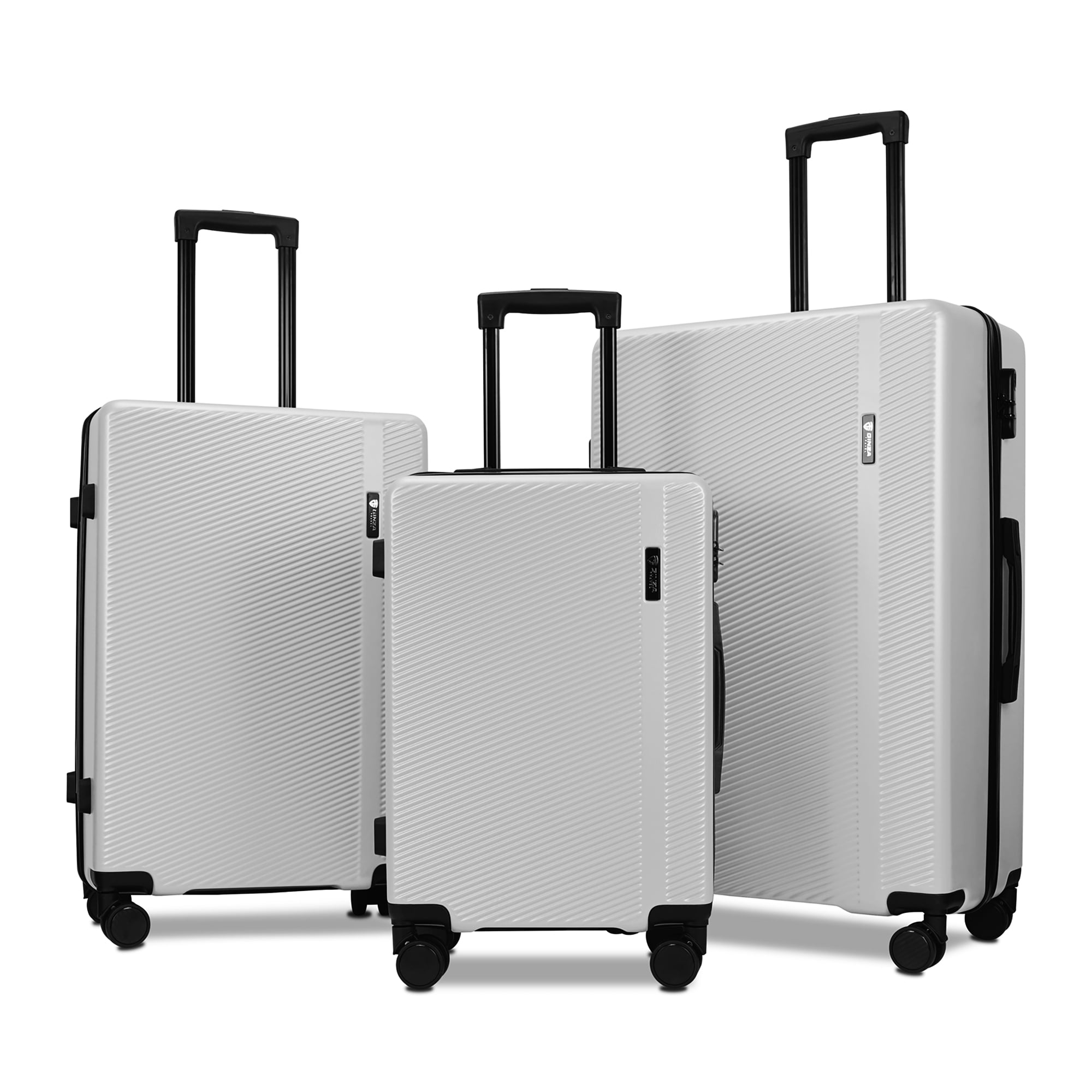Ginza Travel 3 Piece Luggage Sets ABS Hardshell Hardside Lightweight
