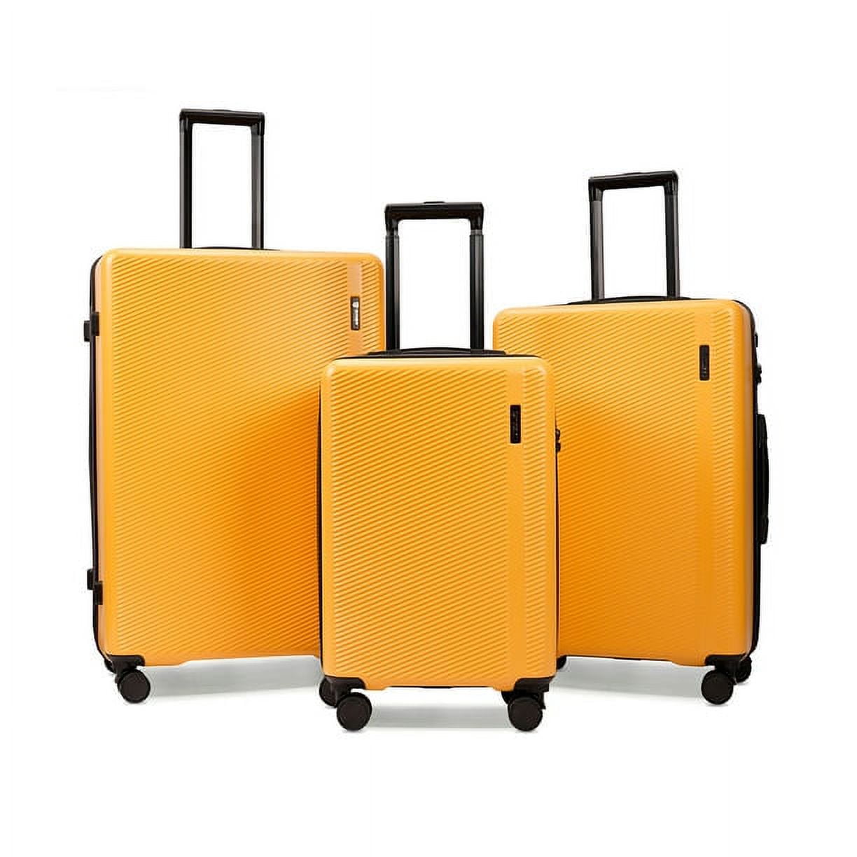 Ginza Travel 3 Piece Luggage Sets ABS Hardshell Hardside Lightweight Suitcase with Durable