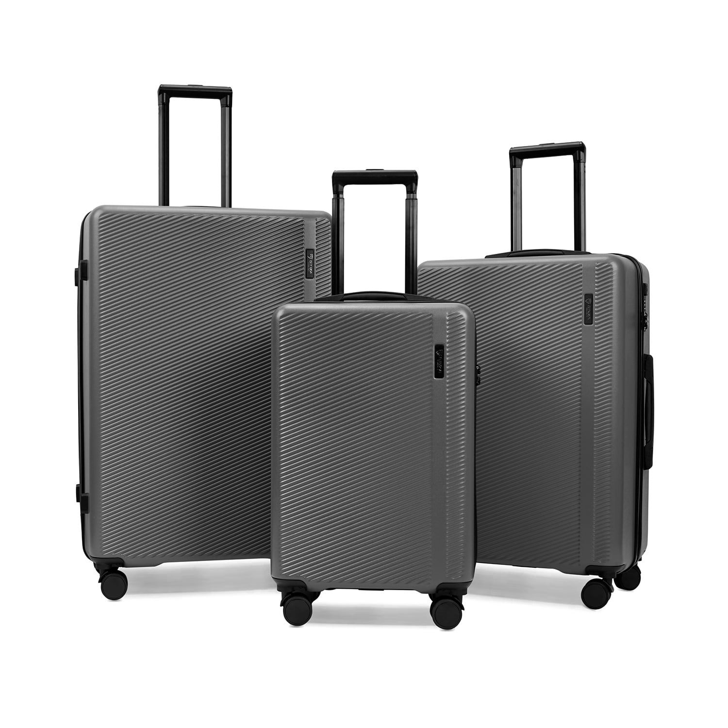 Ginza Travel 3 Piece Luggage Sets ABS Hardshell Hardside TSA Lock