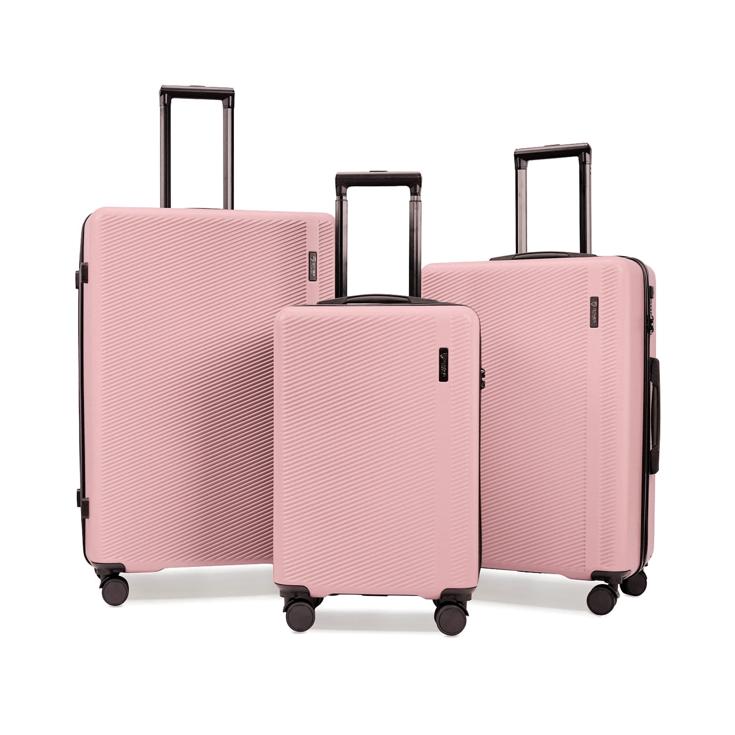 Ginza Travel 3 Piece Luggage Sets ABS Hardshell Hardside TSA Lock