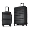 thumbnail image 1 of GinzaTravel 2 Piece Hardside Expandable Luggage Sets (20"/28"),Hard Shell Suitcase Sets with Wheels,Black, 1 of 11