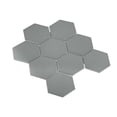 thumbnail image 1 of Gio Gray Matte 4" Hexagon Porcelain Mosaic Tile, 1 of 2