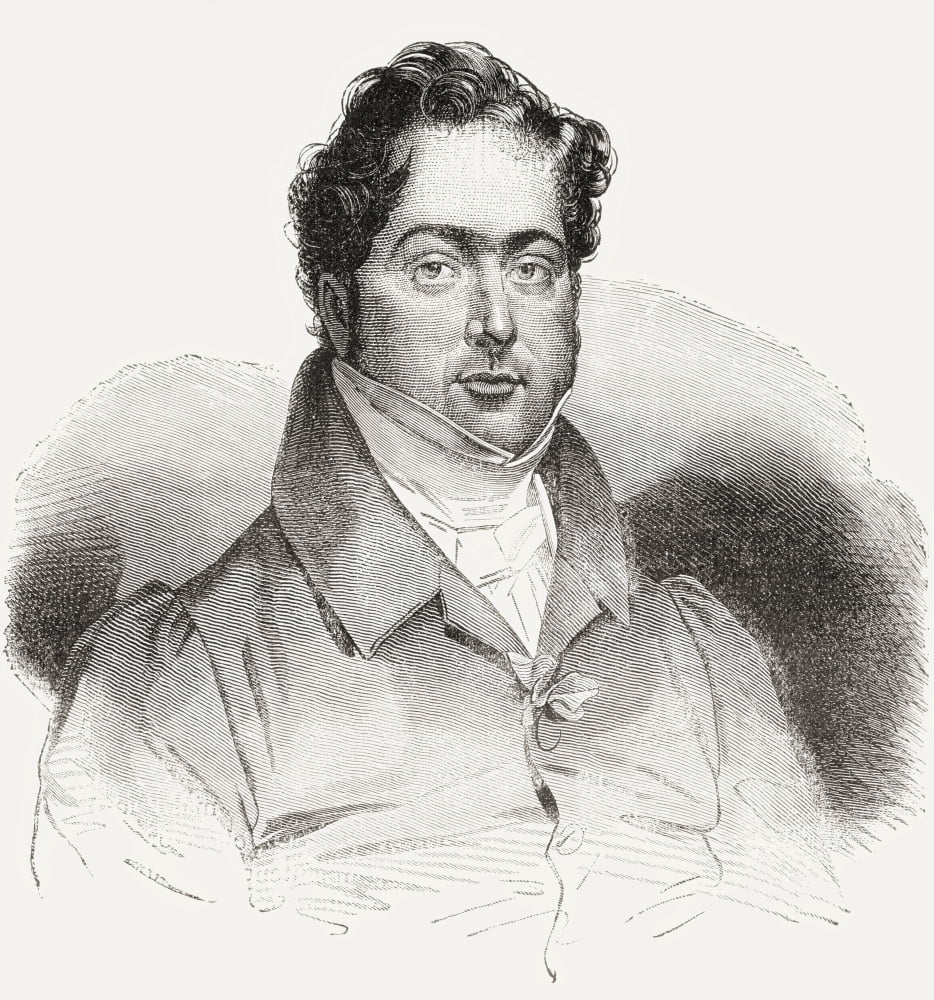 Gioachino Antonio Rossini 1792 Canvas Art - Ken Welsh Design Pics (26 x 28)