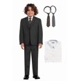 thumbnail image 1 of Gioberti Boy's Formal 6-Piece Suit, Jacket, Vest, and Dress Pants Suit Set, 1 of 4