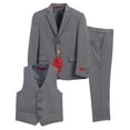 thumbnail image 1 of Gioberti Boy's Formal 3-Piece Suit, Jacket, Vest, and Dress Pants Suit Set, 1 of 4