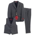 thumbnail image 1 of Gioberti Boy's Formal 3-Piece Suit, Jacket, Vest, and Dress Pants Suit Set, 1 of 4