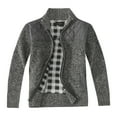 thumbnail image 1 of Gioberti Boy's Knitted Full Zip Cardigan Sweater with Soft Brushed Flannel Lining, 1 of 7