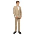 thumbnail image 1 of Gioberti Boy's Linen Suit Set Jacket and Dress Pants, 1 of 5