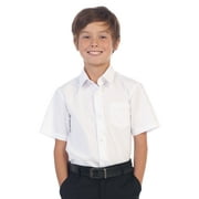 Gioberti Boy's Short Sleeve Solid Dress Shirt