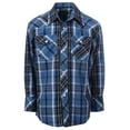 thumbnail image 1 of Gioberti Boys Casual Western Plaid Long Sleeve Pearl Snaps Shirt, 1 of 2