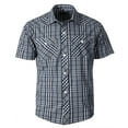 thumbnail image 1 of Gioberti Boys Casual Western Plaid Pearl Snap-on Buttons Short Sleeve Shirt, 1 of 2