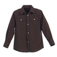 thumbnail image 1 of Gioberti Boys Casual Western Solid Long Sleeve Shirt With Pearl Snaps, 1 of 4