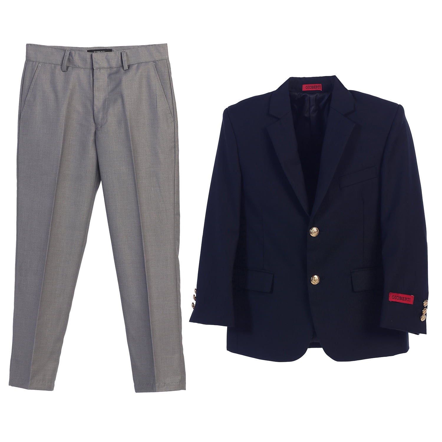 Gioberti Boys Suit Jacket Blazer And Dress Pants Walmart Gioberti boys suit jacket blazer and dress pants walmart