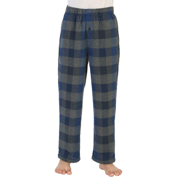 Gioberti Boys Flannel Lounge Pajama Pants - Yarn Dye Brushed with Elastic Waist