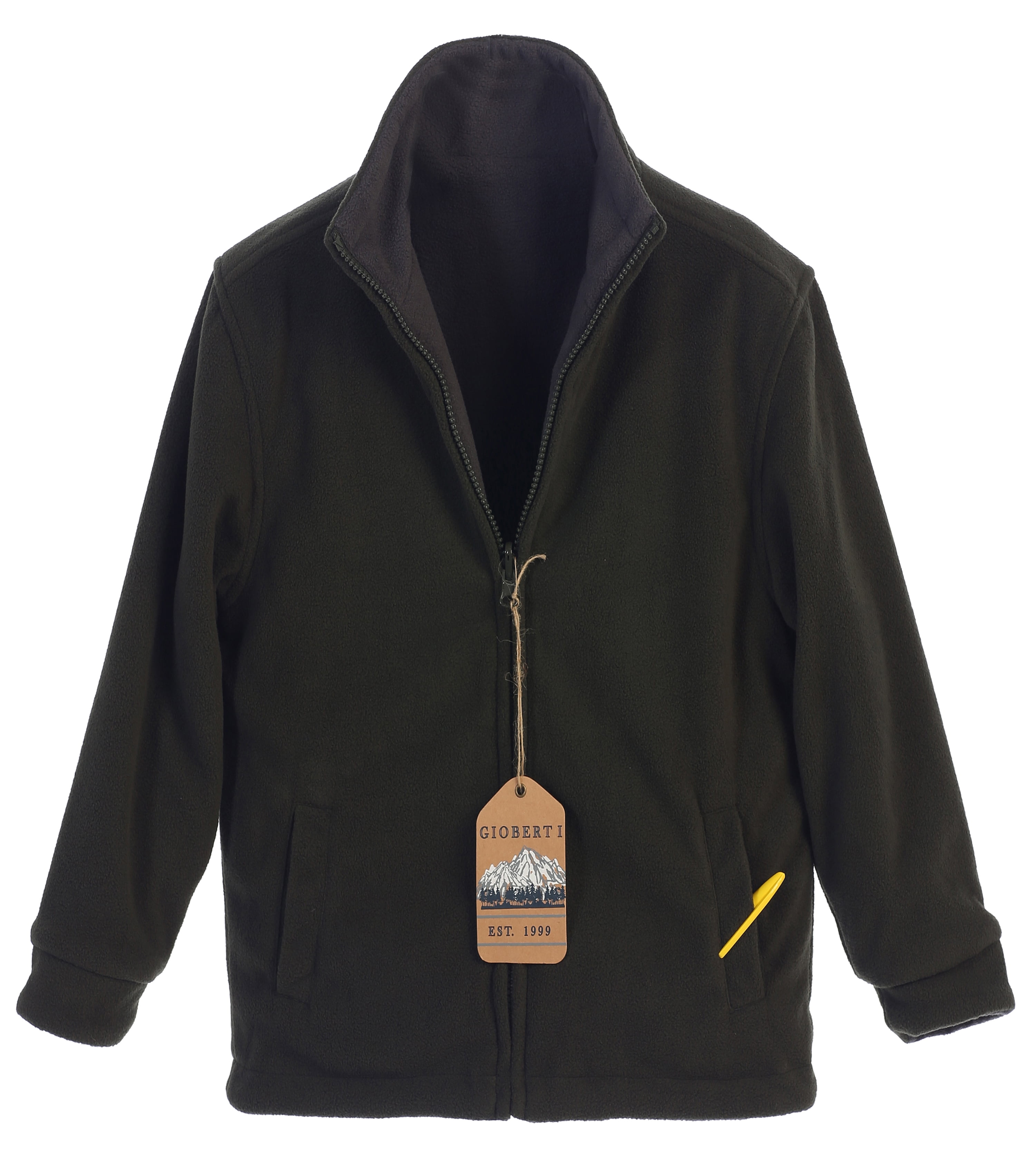 Pro Club Hoodie Gioberti Men's Reversible Rain Jacket With Polar