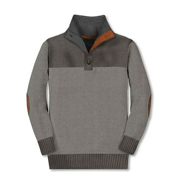 Gioberti Kids and Boys 100% Cotton Button Down Collar Knitted Pullover Sweater